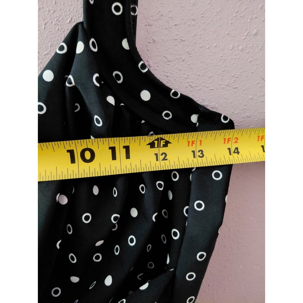 Miraclesuit Underwire Bra One Piece Black/White Circle Swimsuit Women’s 14 - Picture 9 of 13